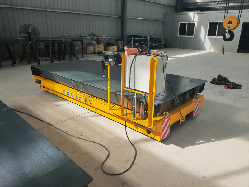 Тешки материјал 4 тона железнички монтирани кабловски бубањ Трансфер Тролли