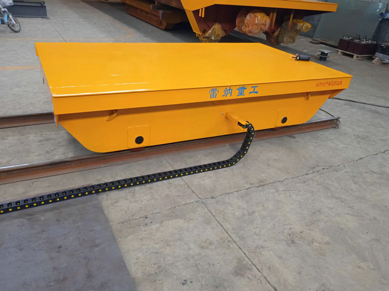 Електрична кабловска равна колица са железницом 10 тона