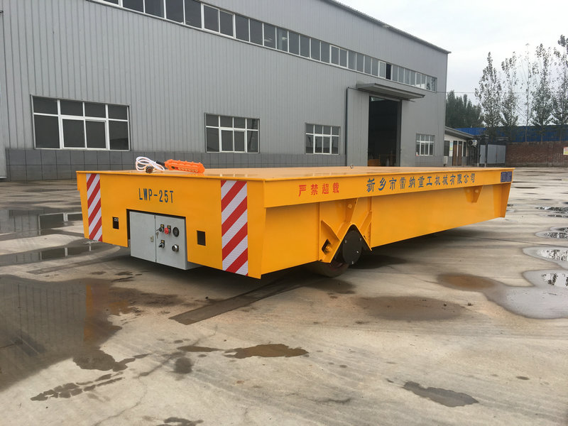 25 Тон Трацклесс Гумени Гумени Флатбед Трансфер Тролли