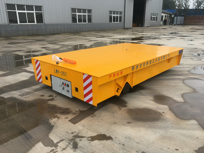 25 Тон Трацклесс Гумени Гумени Флатбед Трансфер Тролли