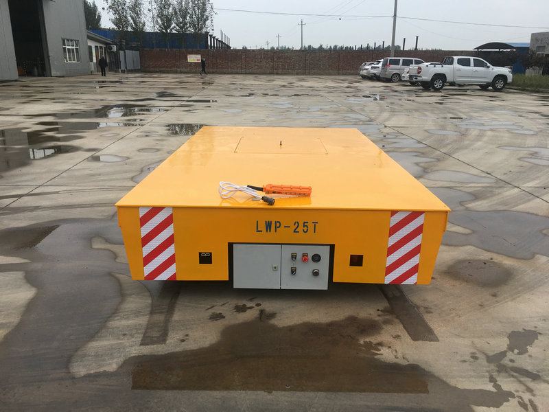 25 Тон Трацклесс Гумени Гумени Флатбед Трансфер Тролли